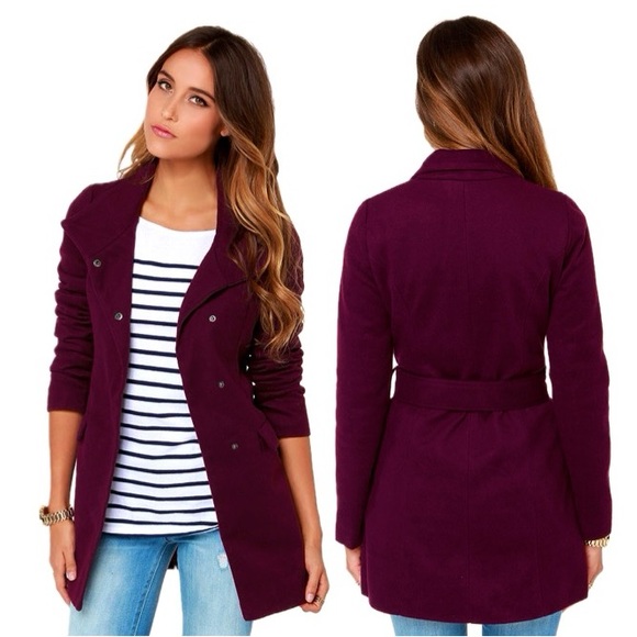 JACK by BB Dakota Cecil Purple Coat Size Small - Picture 2 of 8